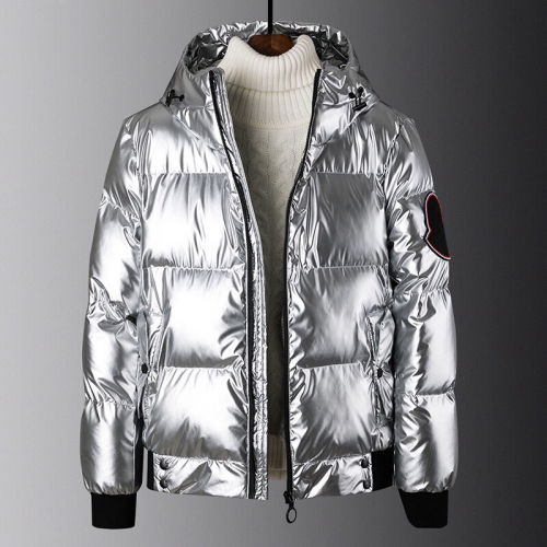 モンクレールメンズパッチモダンダウンパディングc06012(ブラック/シルバー)