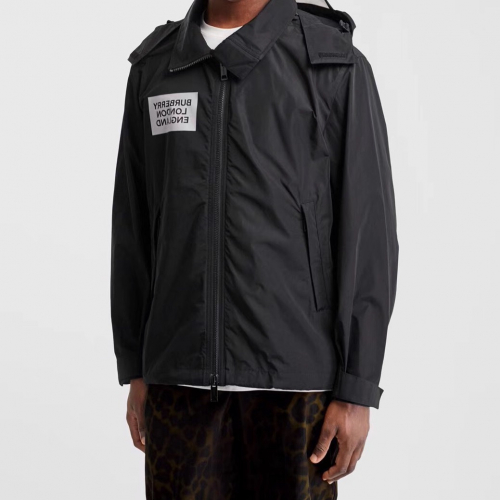 バーバリーメンズカジュアルオーバーサイズウィンドブレーカージャケットr0907ブラック
