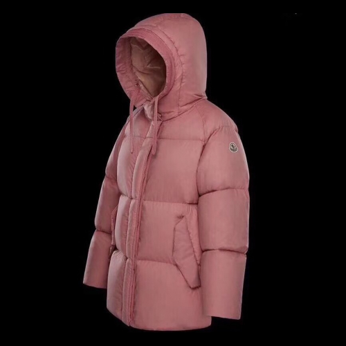 モンクレールレディースパッチモダンダウンパディングc0607ピンク
