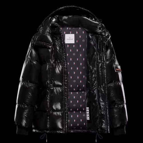 モンクレールメンズパッチモダンダウンパディングc0610ブラック