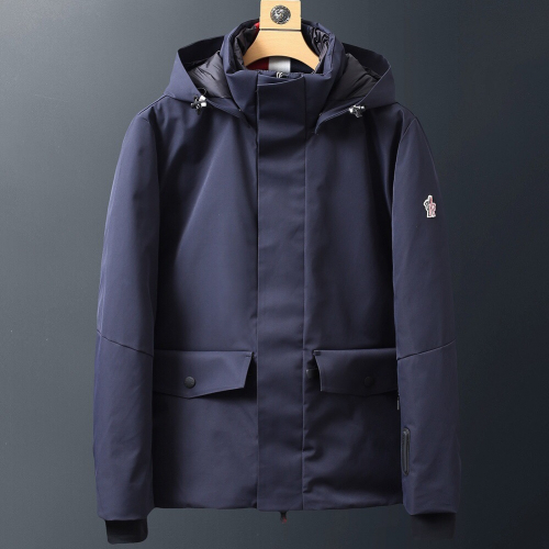 モンクレールメンズパッチモダンダウンパディングc0627ネイビー