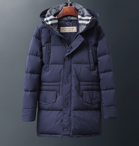 バーバリーメンズダウンパディングr0919.ネイビー