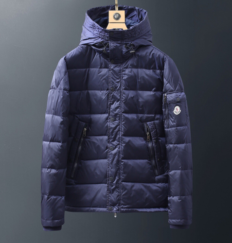 モンクレールメンズパッチモダンダウンパディングc0632ブルー