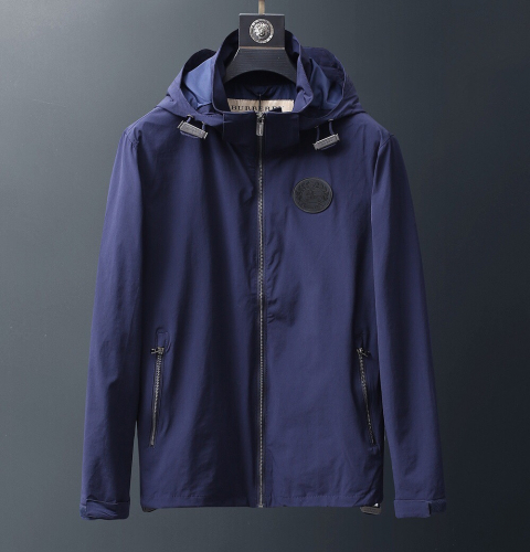 バーバリーメンズカジュアルウィンドブレーカージャケットr0921ブルー