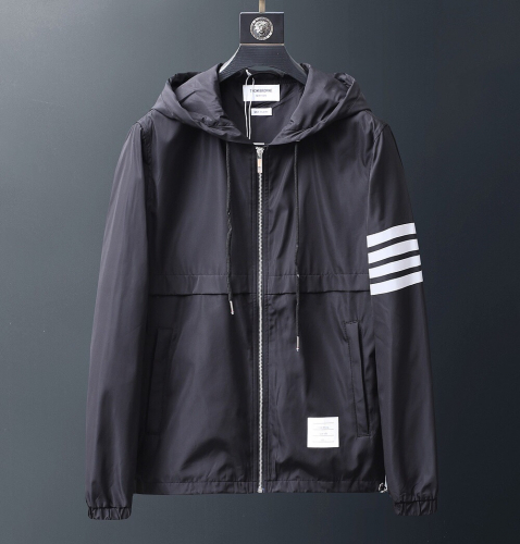 トムブラウンメンズカジュアルウィンドブレーカージャケットm0181ブラック