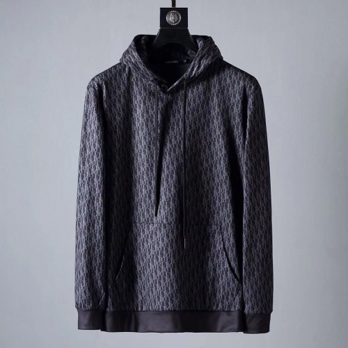 ディオールメンズカジュアルコットンフーディo0316ブラック