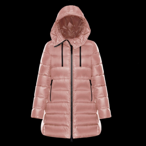 モンクレールレディースパッチモダンダウンパディングc06402(ピンク/ベージュ)