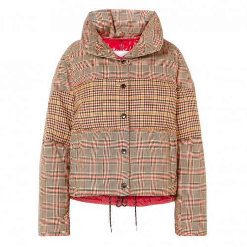 モンクレールレディースパッチモダンダウンパディングc0644キャメル