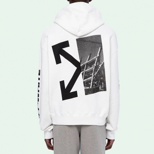 オフホワイトメンズコットンフーディf0121ホワイト