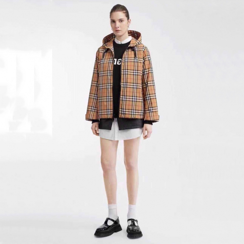 -バーバリーレディース用ヴィンテージジップアップジャケットr0947.キャメル