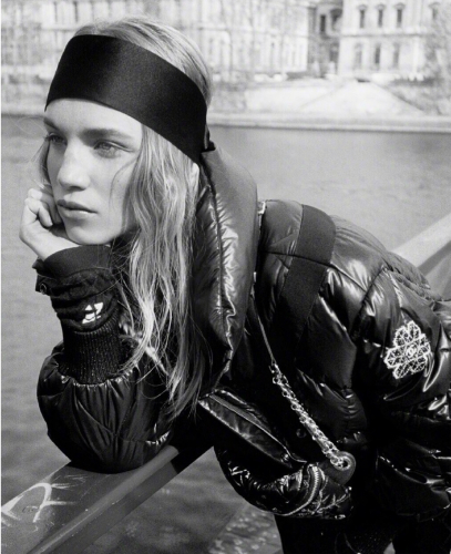 シャネルレディースパッチポイントダウンパディングl0444ブラック