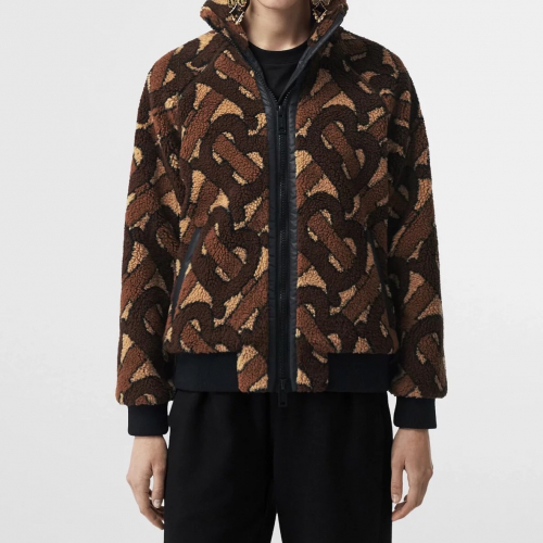 -バーバリーレディースヴィンテージジップアップジャケットr0956ブラウン