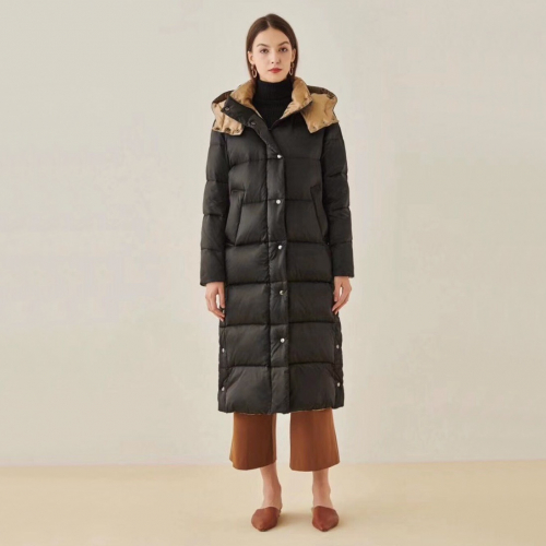 マックスマーラレディースロングダウンパディングx004ブラック