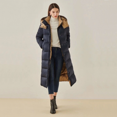 マックスマーラレディースロングダウンパディングx006ネイビー