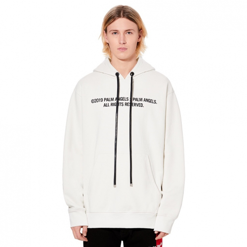 パームエンジェルスメンズコットンフーディm00172(ブラック/ホワイト)