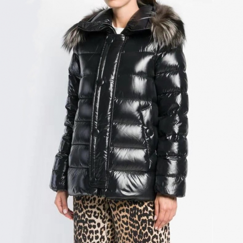 モンクレールレディースパッチモダンダウンパディングc0664ブラック