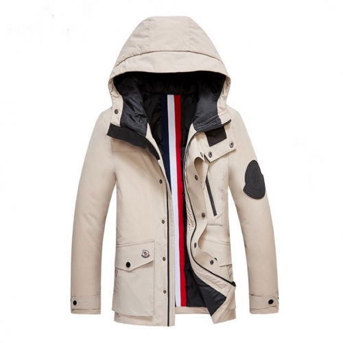 モンクレールメンズパッチモダンダウンパディングc0674ベージュ