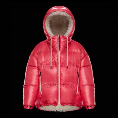モンクレールレディースパッチモダン両面ダウンパディングc0676ピンク