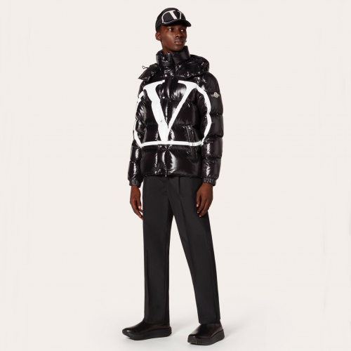 ヴァレンティノモンクレールメンズビッグダウンパディングl02322(ブラック/ホワイト)