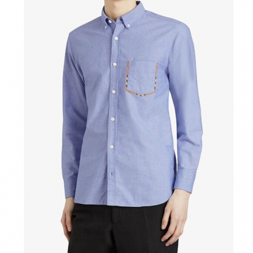 バーバリーメンズヴィンテージコットンシャツr1009スカイブルー