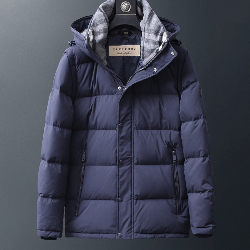 バーバリーメンズダウンパディングr1023.ブルー