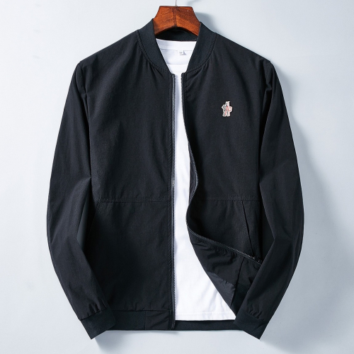 -モンクレールメンズカジュアルジップアップジャケットc0695ブラック