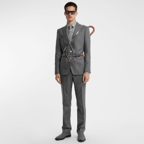 &トムブラウンメンズカジュアルクラシックスーツジャケット&m0204グレー