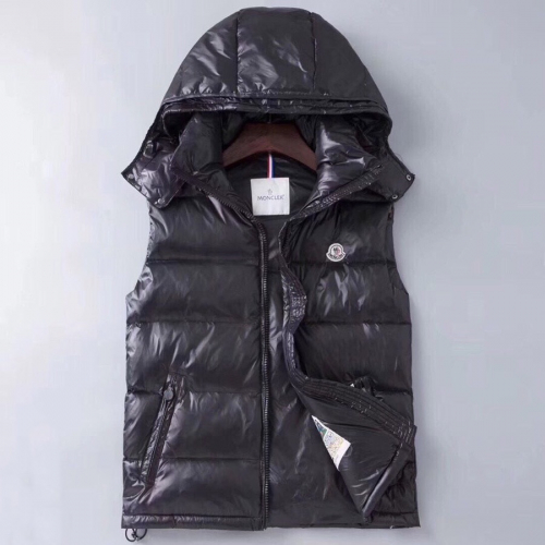 モンクレールメンズパッチモダンダウンパディングベストc0682.ブラック