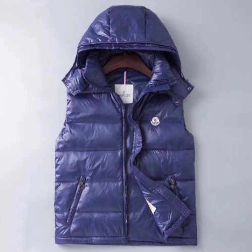 モンクレールメンズパッチモダンダウンパディングベストc0706.ブルー