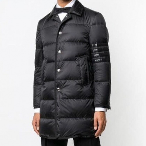 トムブラウンメンズロングダウンパディングo0172ブラック