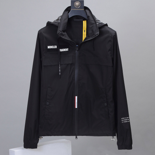 -モンクレールメンズカジュアルジップアップジャケットc0707,ブラック