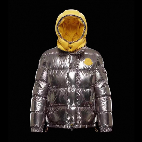 モンクレールレディース用パッチモダンダウン両面パディングc0710シルバー