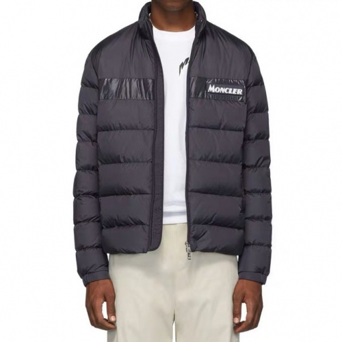 モンクレールモンクレールメンズパッチモダンダウンパディングc07112(ブラック/ネイビー)