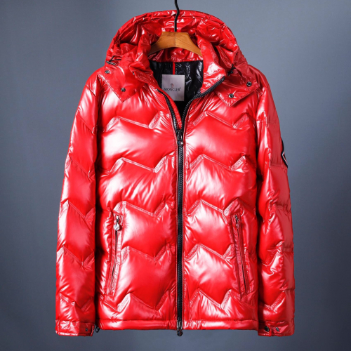 モンクレールメンズパッチモダンダウンパディングc0718レッド