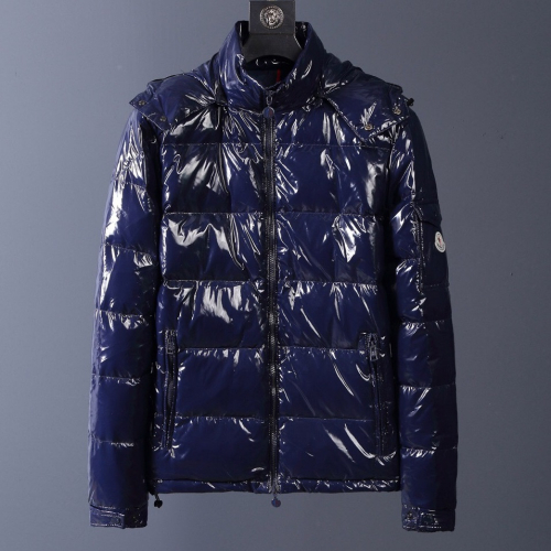モンクレールメンズパッチモダンダウンパディングc0719ネイビー