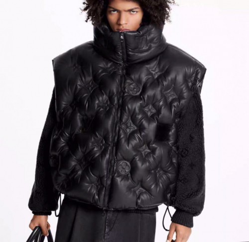 ルイヴィトンメンズダウンパディングベストu01230ブラック