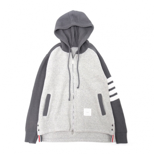 トムブラウンメンズカジュアルフーディm0221グレー