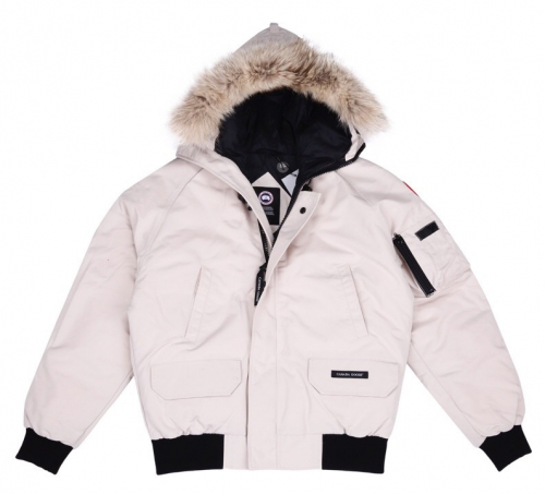 カスタム級カナダグースメンズパッチカジュアルパディングジャケットn0128.アイボリー