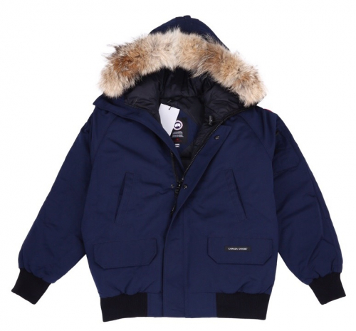 カスタム級カナダグースメンズパッチカジュアルパディングジャケットn0129.ネイビー