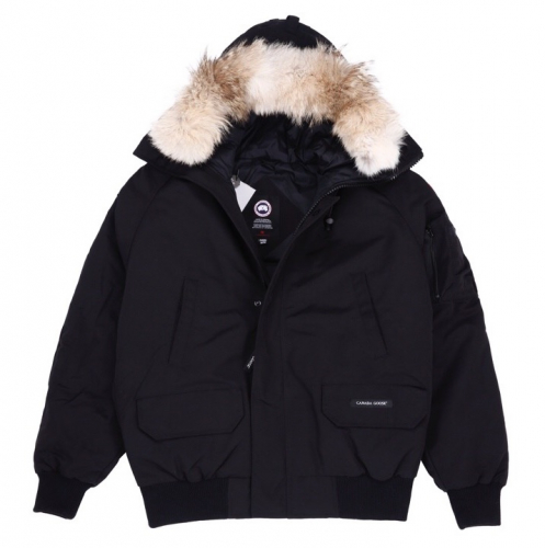 カスタム級カナダグースメンズパッチカジュアルパディングジャケットn0129.ネイビー