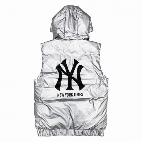 グッチメンズパッチモダンダウンパディングベストc01333シルバー