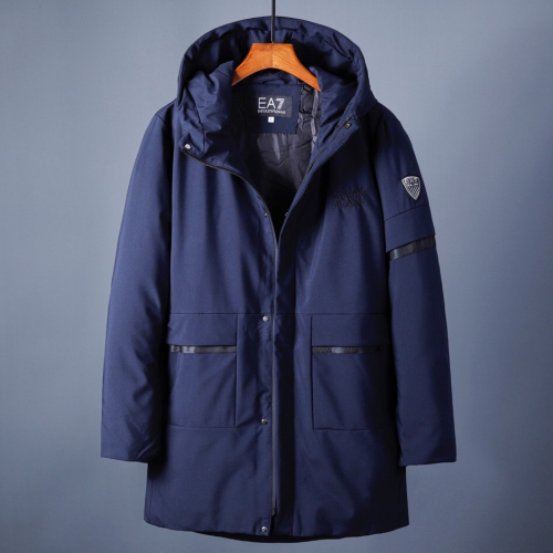 アルマーニメンズロングダウンパディングm0262ネイビー