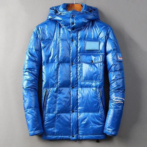 モンクレールメンズパッチモダンダウンパディングc0732ブルー