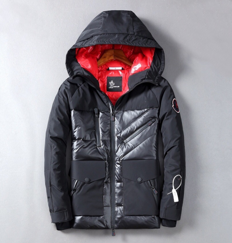モンクレールメンズパッチモダンダウンパディングc0733ブラック