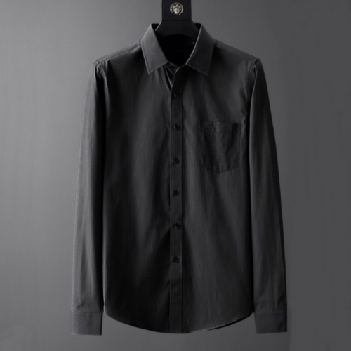 ルイヴィトンメンズコットンシャツu01241ブラック