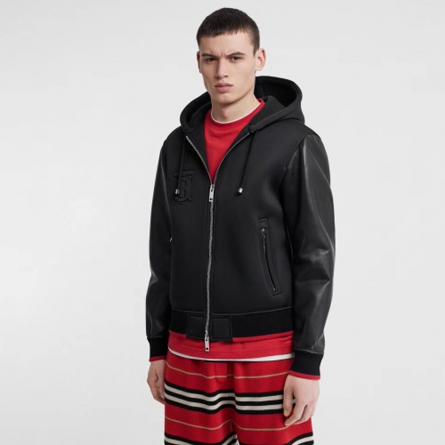 バーバリーメンズカジュアルレザージャケットr01146ブラック