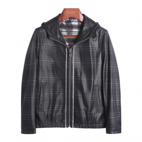 バーバリーメンズカジュアルレザージャケットr01150ブラック