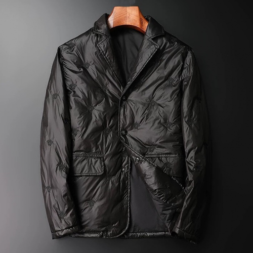 ヴェルサーチェメンズダウンパディングカジュアルジャケットr0285.(m3).ブラック