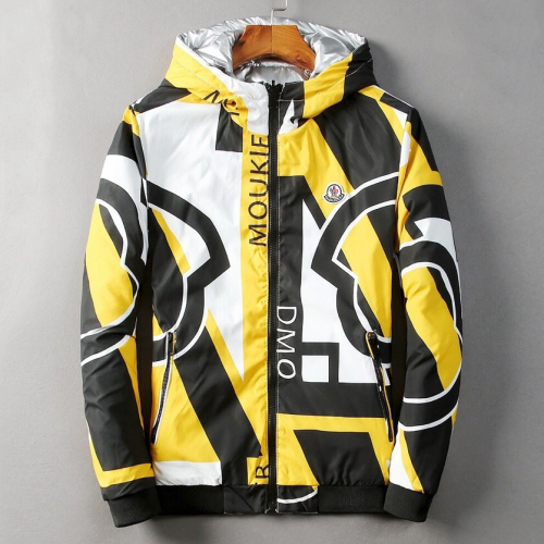 モンクレールメンズパッチモダン両面ダウンパディングc0789イエロー