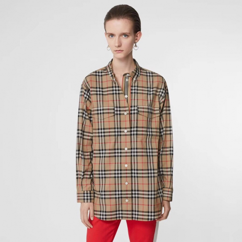 バーバリーレディースヴィンテージシャツr01178.キャメル